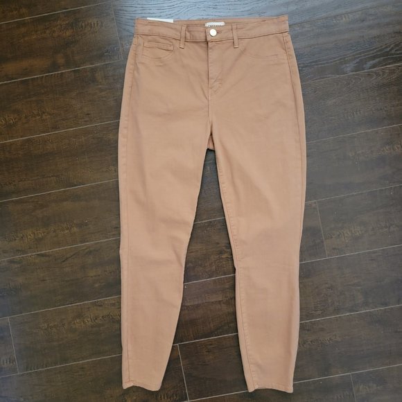 L'agence Margot High Rise Skinny Jenas Womens 29 Camel Cropped Retail $245 - Picture 2 of 8